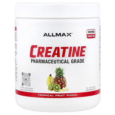 Creatine, Pharmaceutical Grade, Tropical Fruit Punch, 6.7 oz (190 g)