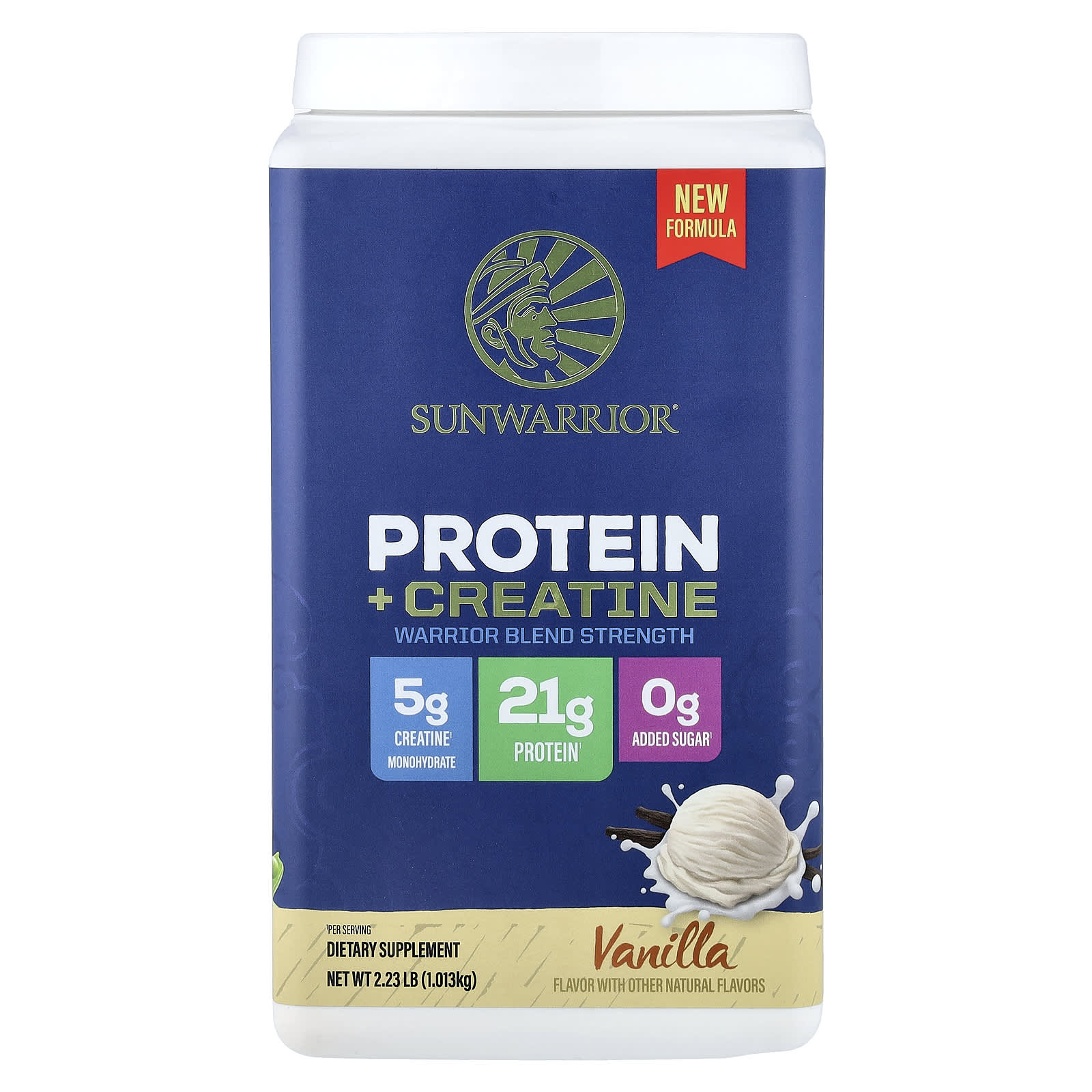 Protein + Creatine, Vanilla, 2.23 lb (1.013 kg)