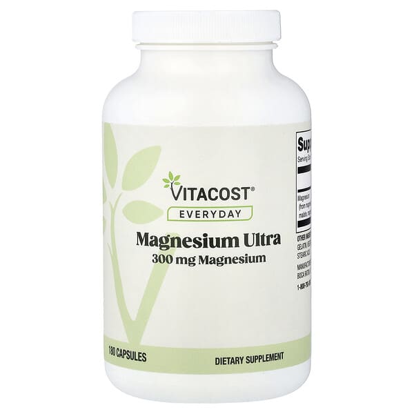 Магний Vitacost Magnesium Ultra 300 mg 180 капсул