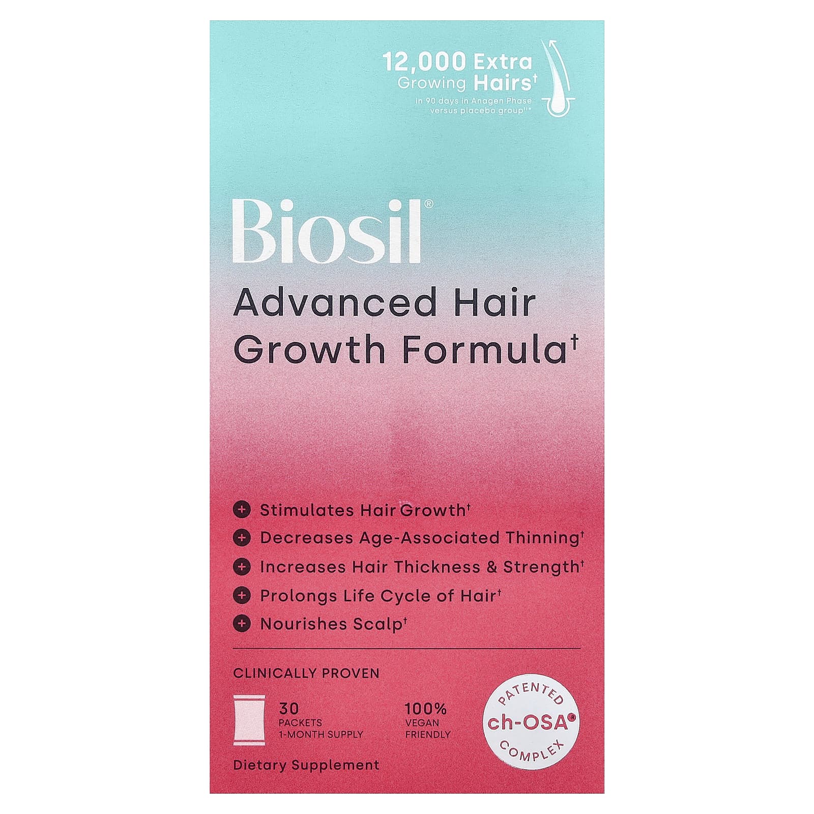 Advanced Hair Growth Formula, 30 Packets