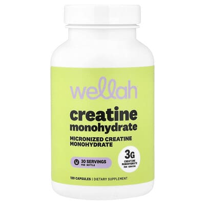 Creatine Monohydrate, 120 Capsules (750 mg per Capsule)
