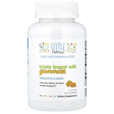Triple Boost Adk Gummies, Pineapple, 60 Gummies