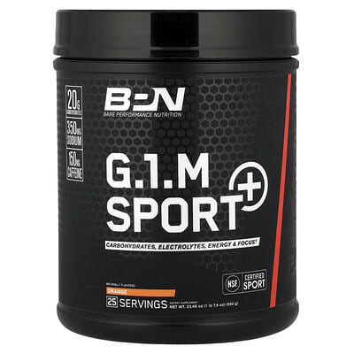 Спортивная добавка BPN G.1.M Sport+, Orange, 1 lb 7.4 oz (665 g)