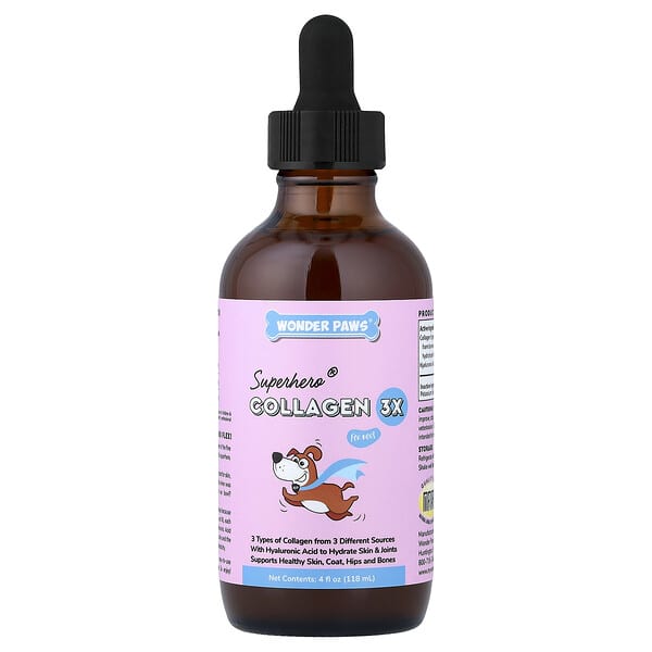 Superhero® Collagen 3X, For Dogs, 4 fl oz (118 ml)