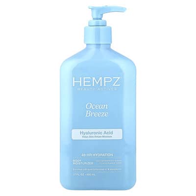 Body Moisturizer, Hyaluronic Acid, Ocean Breeze, 17 fl oz (500 ml)