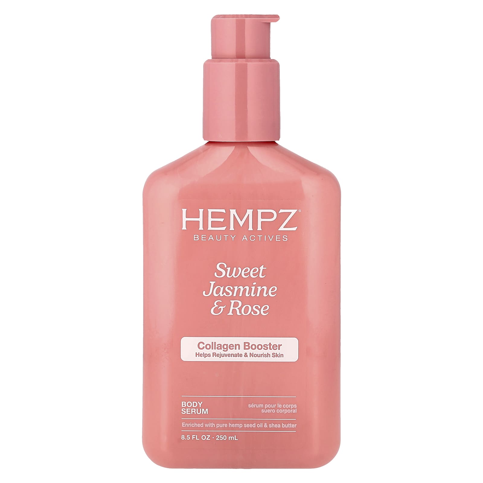 Сыворотка для тела с коллагеном Hempz Sweet Jasmine & Rose, 8.5 fl oz (250 ml)