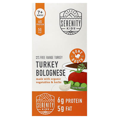 Turkey Bolognese with Organic Vegetables & Herbs, 7+ Months, 6 Pouches, 3.5 oz (99 g) Each