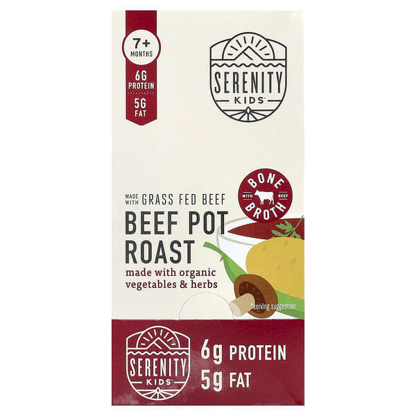 Beef Pot Roast with Organic Vegetables & Herbs, 7+ Months, 6 Pouches, 3.5 oz (99 g) Each