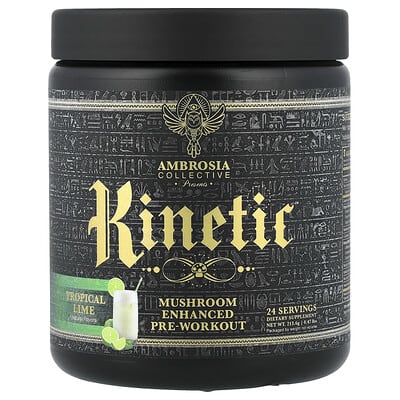 Предтренировочный комплекс Kinetic™ Mushroom Enhanced Tropical Lime 0.47 lbs (213.6 g)