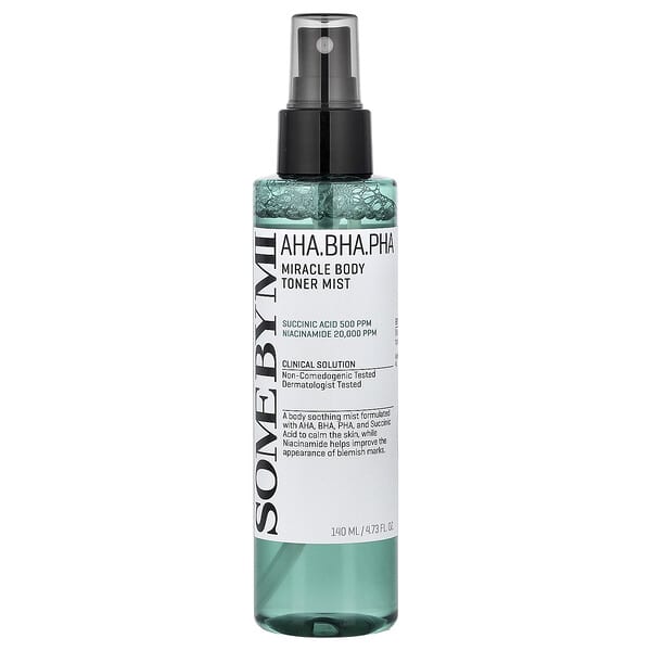 SOME BY MI Мист-тоник для тела AHA. BHA. PHA Miracle, 4.73 fl oz (140 ml)