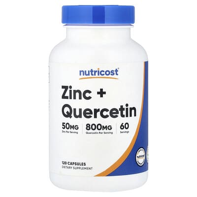 Nutricost Zinc + Quercetin, 120 капсул