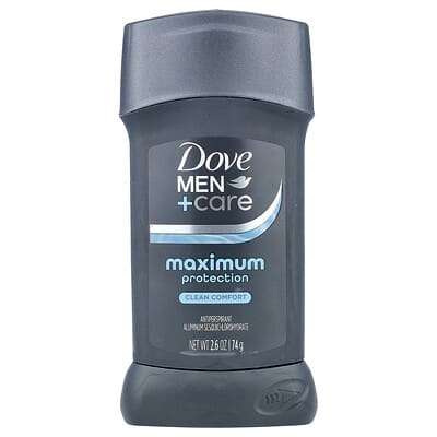 Men + Care, Maximum Protection Antiperspirant, Clean Comfort, 2.6 oz (74 g)