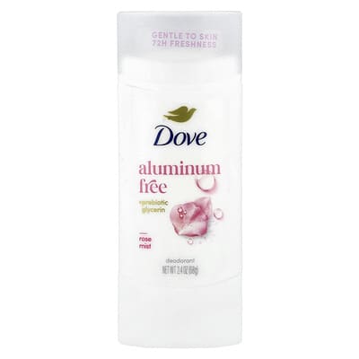 Дезодорант без алюминия Dove Rose Mist, 2.4 oz (68 g)