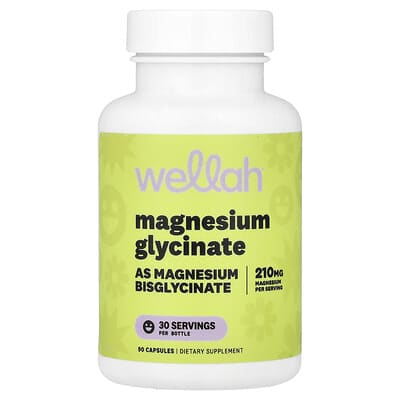 Magnesium Glycinate, 90 Capsules (70 mg per Capsule)