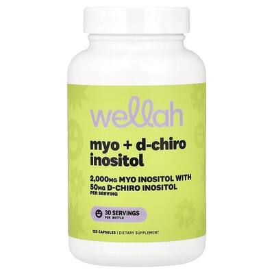 Myo + D-Chiro Inositol Wellah, 120 капсул