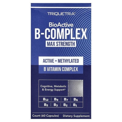 BioActive, B-Complex, Max Strength, 60 Capsules