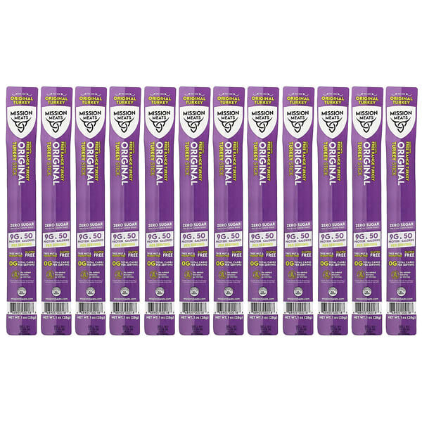 Original Turkey Stick, 12 штук, 1 oz (28 g) каждая