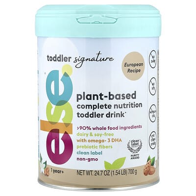 Toddler Signature, Plant-Based Complete Nutrition Drink, 1 Year+, European Recipe, 24.7 oz (700 g)