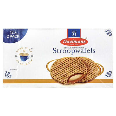 Stroopwafels Caramel 12-2 Packs 2.75 oz (78 g) Each