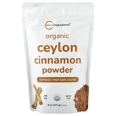 Organic Ceylon Cinnamon Powder, 8 oz (227 g)
