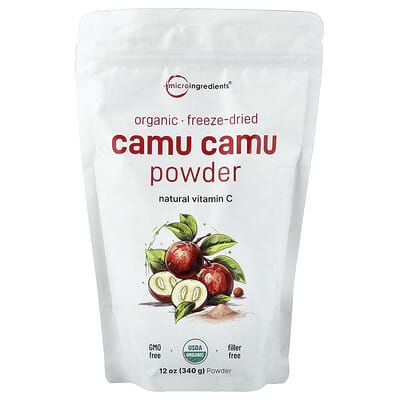 Органический порошок Camu Camu, сублимированный, 12 oz (340 g)