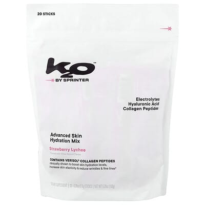 Advanced Skin Hydration Mix, Strawberry Lychee, 20 Sticks, 0.26 oz (7.5 g) Each