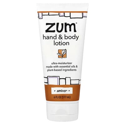 Hand & Body Lotion, Amber, 6 fl oz (177 ml)