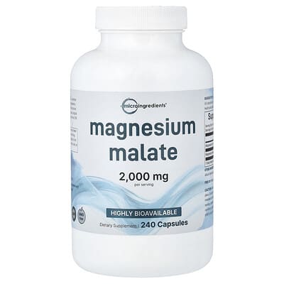 Магний малат Micro Ingredients, 240 капсул (500 mg per Capsule)