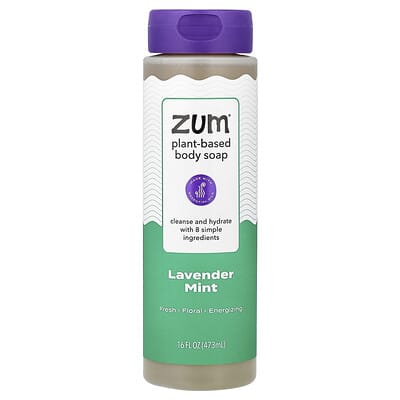 Plant-Based Body Soap, Lavender Mint, 16 fl oz (473 ml)