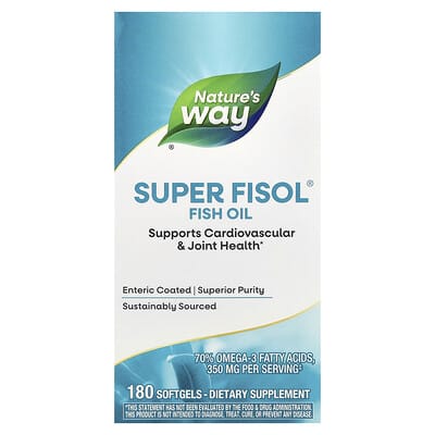 Super Fisol® Fish Oil, 350 mg, 180 Softgels