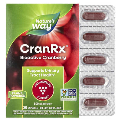 CranRx®, Bioactive Cranberry, 500 mg, 30 Capsules