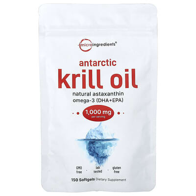 Antarctic Krill Oil, 150 мягких капсул (500 mg на капсулу)