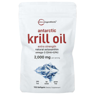 Масло криля Antarctic Krill Oil, 120 Softgels (1,000 mg per Softgel)