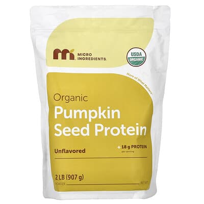 Протеиновый порошок Micro Ingredients Organic Pumpkin Seed, Unflavored, 2 lbs (907 g)