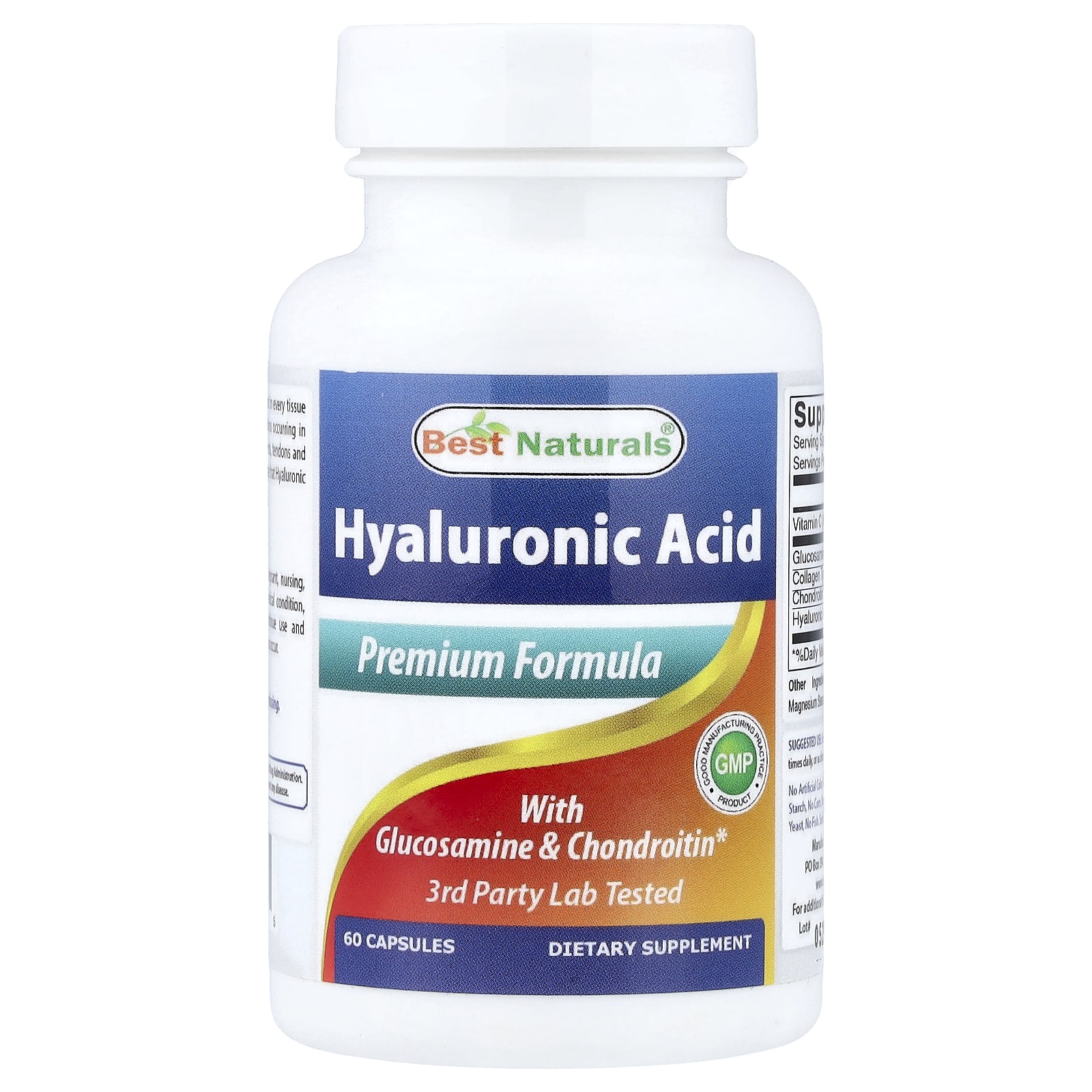 Hyaluronic Acid With Glucosamine & Chondroitin, 60 Capsules