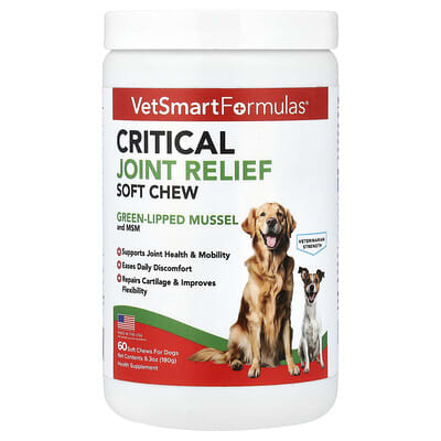 VetSmart Formulas Мягкие лакомства для собак Critical Joint Relief 60 шт