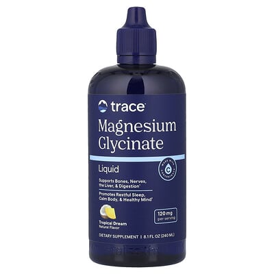 Trace Магний глицинат жидкий Tropical Dream 8.1 fl oz (240 ml)