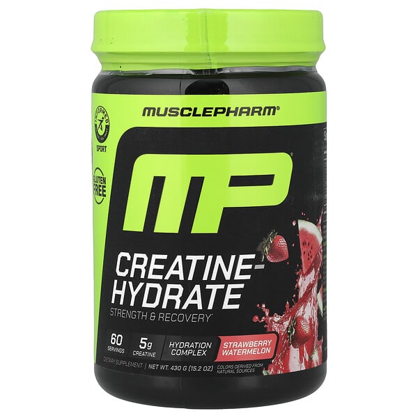 Креатин-гидрат MusclePharm, Strawberry Watermelon, 15.2 oz (430 g)