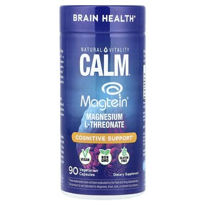 Magnesium L-Threonate Calm®, Magtein®, 90 вегетарианских капсул