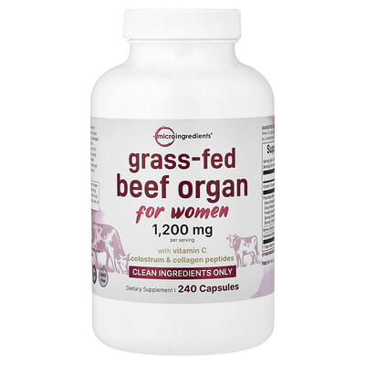 Органы говядины Grass-Fed для женщин, 240 капсул