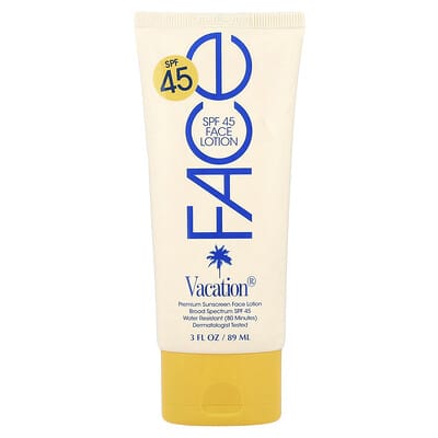 Premium Sunscreen Face Lotion, SPF 45, 3 fl oz (89 ml)