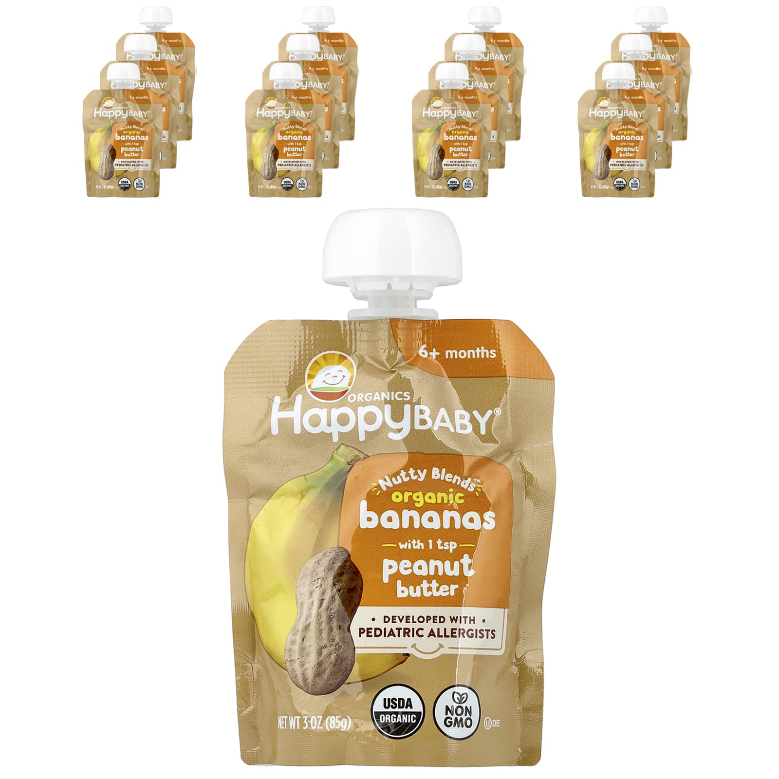 Детское питание Happy Baby Nutty Blends Organic Bananas