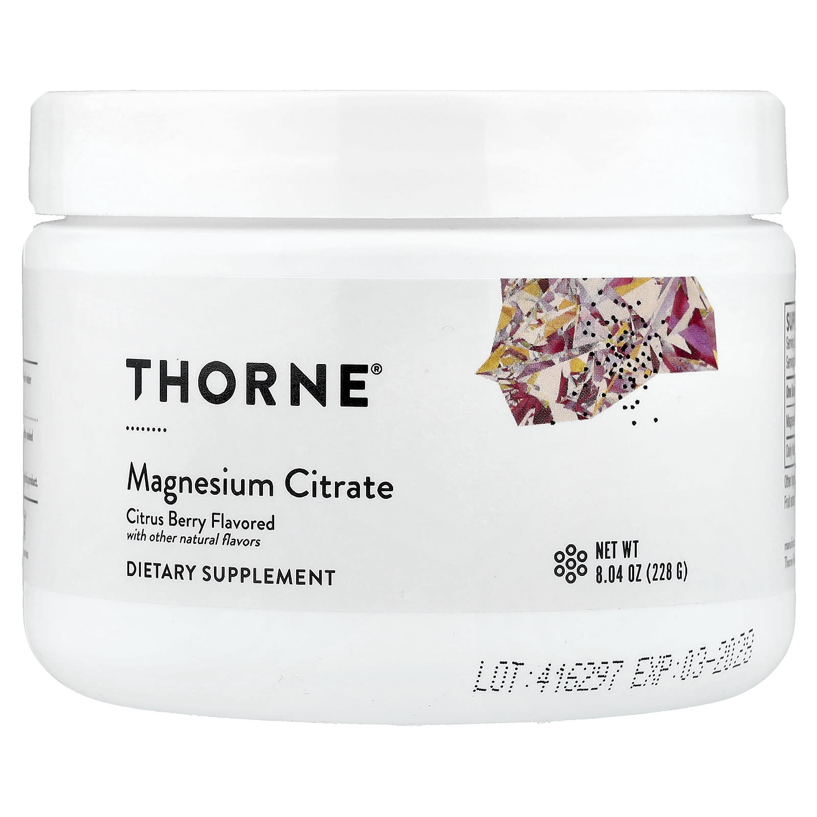 Магний цитрат Thorne, Citrus Berry, 8.04 oz (228 g)