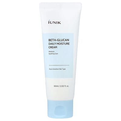 Beta-Glucan Daily Moisture Cream, Dry & Sensitive Skin Type, 2.02 fl oz (60 ml)