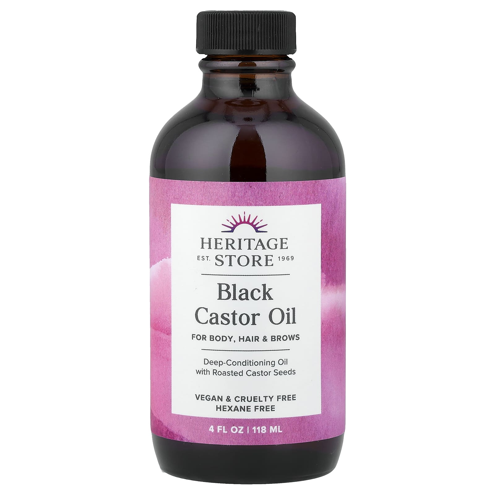 Black Castor Oil, 4 fl oz (118 ml)