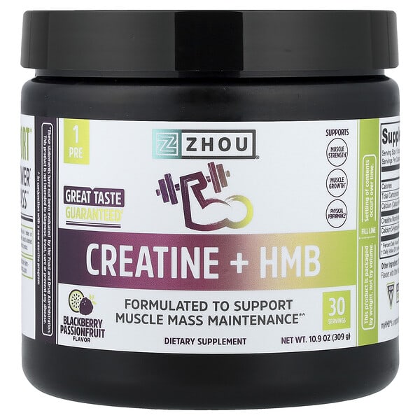 Креатин + HMB Zhou Nutrition Blackberry Passionfruit 10.9 oz (309 g)