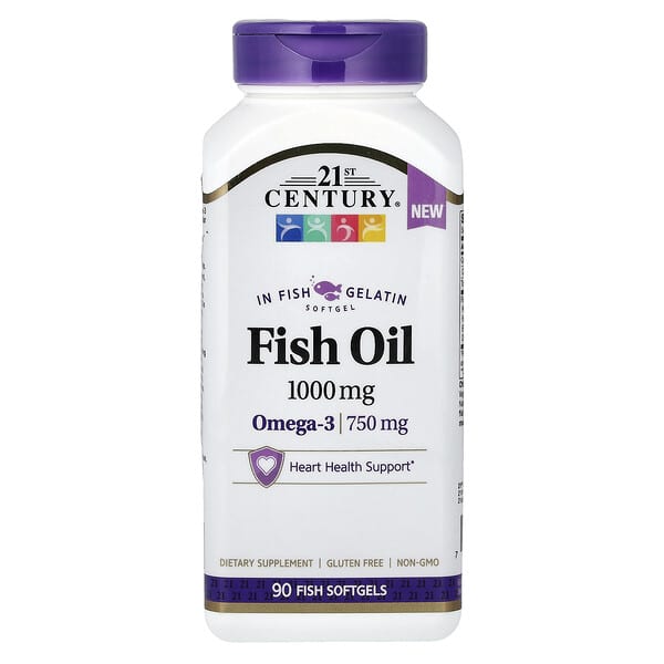Fish Oil, 1,000 mg, 90 Fish Softgels
