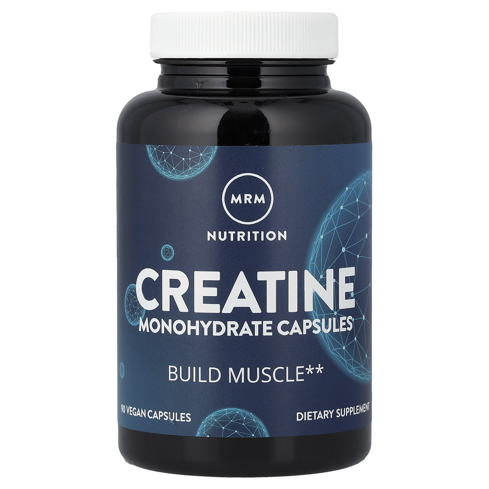 Creatine Monohydrate, 90 Vegan Capsules (833.3 mg per Capsule)