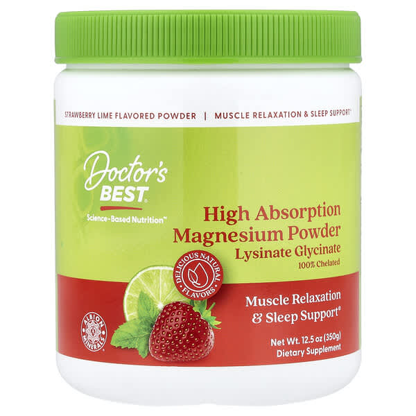 Магний Doctor's Best High Absorption, Strawberry Lime, 12.5 oz (350 g)