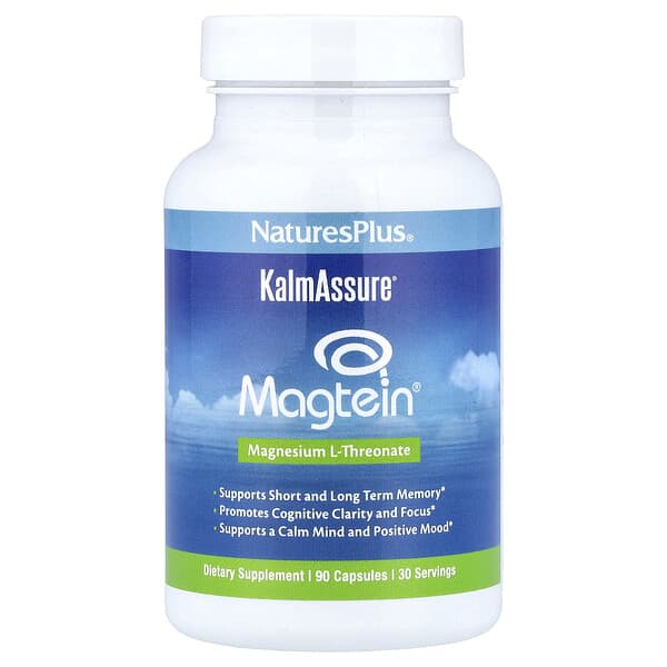 NaturesPlus KalmAssure®, Magtein®, 90 капсул